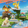 EVOLUTION DIORAMA Display Figurines Langbowang Pokémon (6pcs)