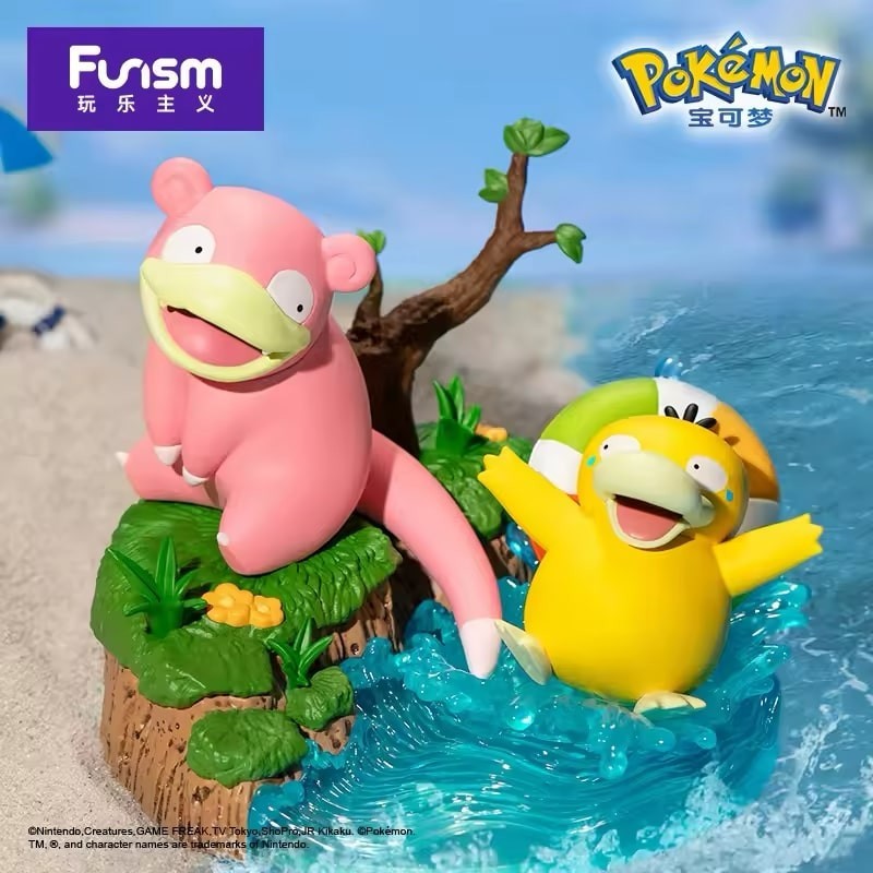 Ramoloss & Psykokwak Diorama Funism Pokémon Figurines XL (1pcs)