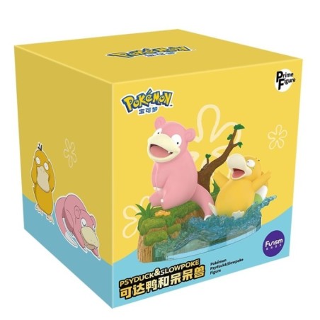 Ramoloss & Psykokwak Diorama Funism Pokémon Figurines XL (1pcs)