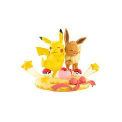 EVOLI & PIKACHU 1 DIORAMA Diorama Figurines Funism Pokémon (2pcs)