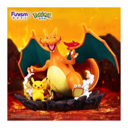 Dracaufeu Diorama Funism Pokémon Figurines XL (1pcs)