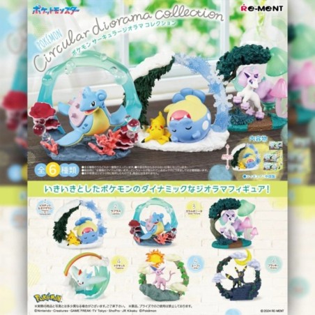 Circular Diorama collection Re-ment Pokémon Blind Box (6pcs)